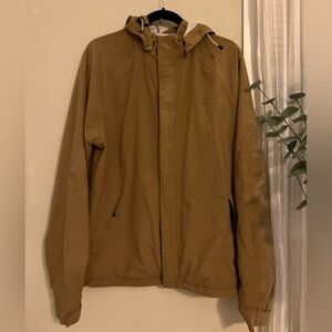 Men's Classic Tan Raincoat with Hood